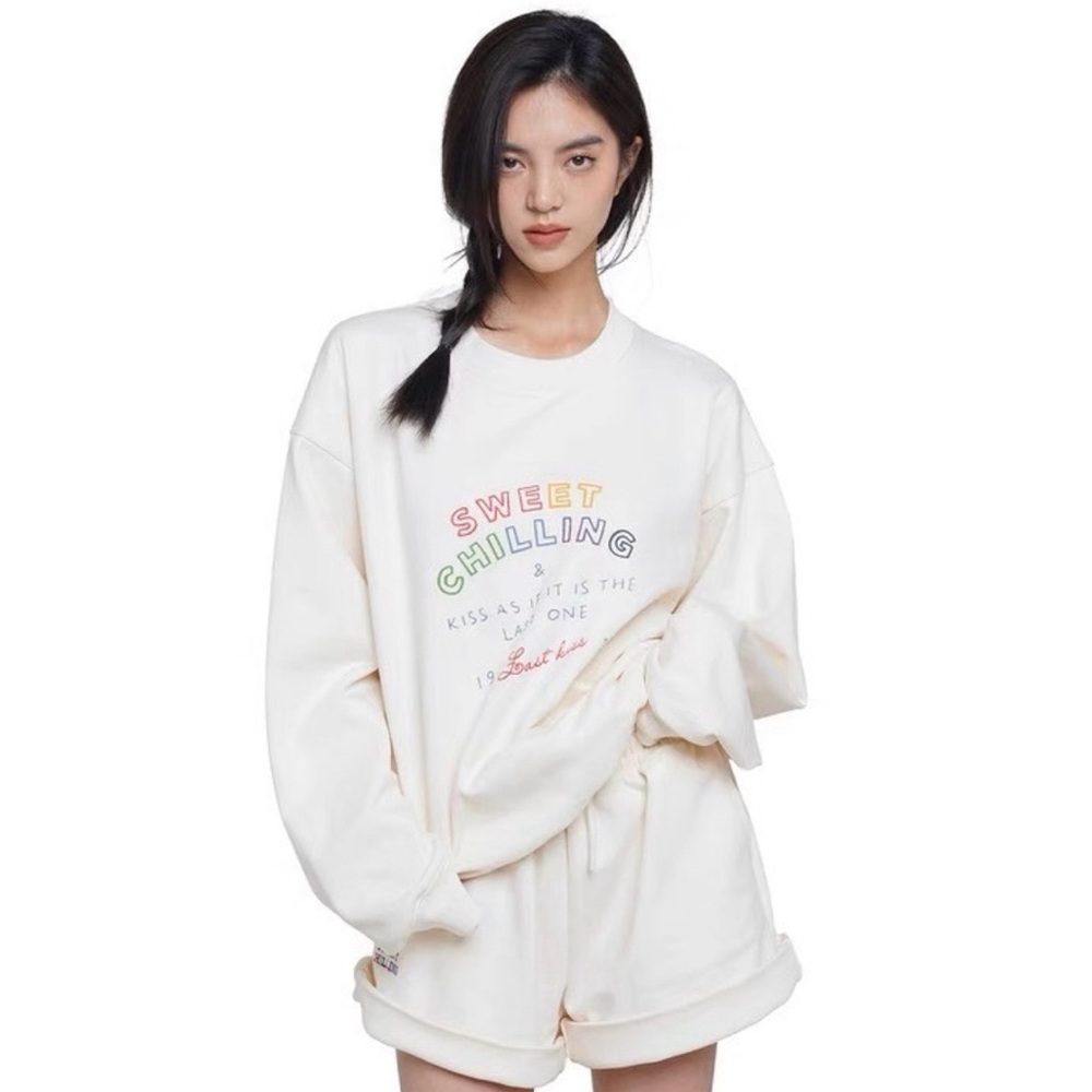 Sweet Chilling Cream Crewneck Sweatshirt